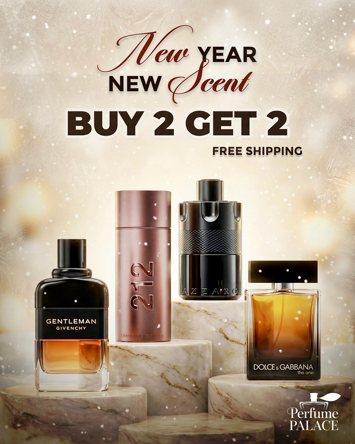 سيكسي مين 212 + جيفنشي جينتلمان+ دولتشي آند جابانا ذا ون + أزارو ذا موست وونتيد